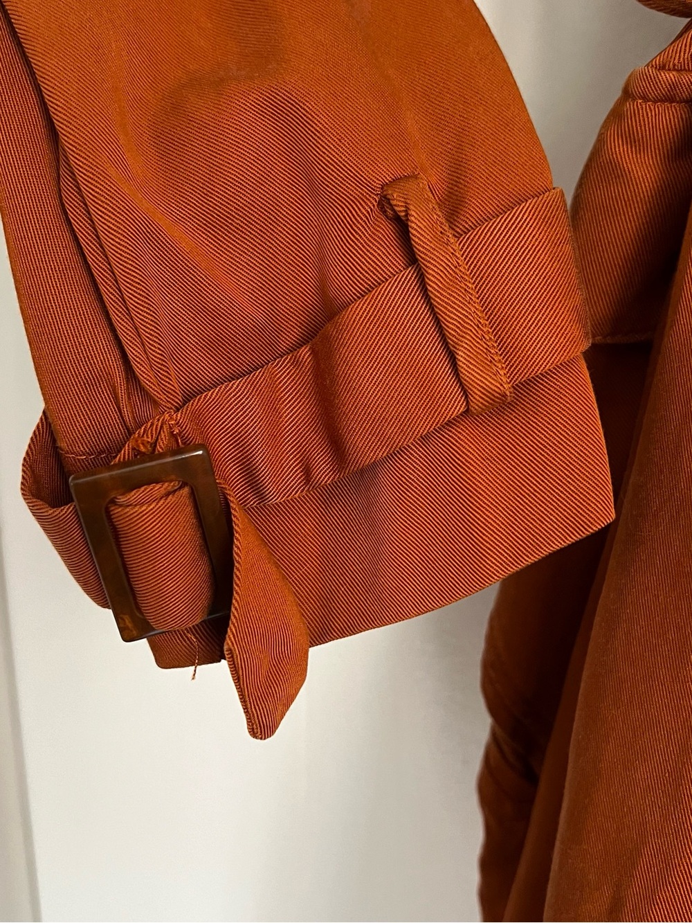 ZARA | Burnt Orange Lightweight Trench Coat - Small - Picture 8 of 8